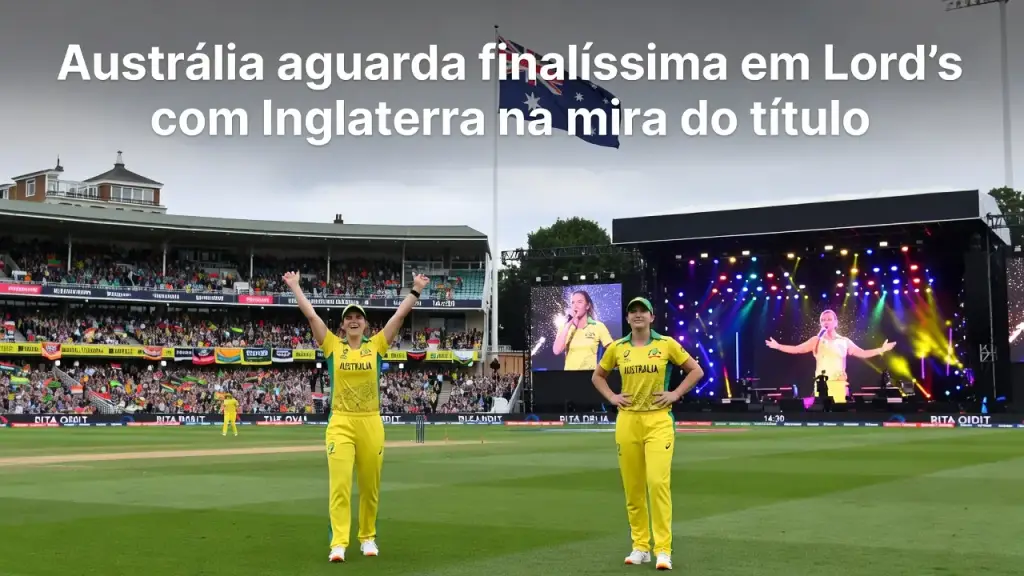 Austrália aguarda finalíssima em Lord's com Inglaterra na mira do título